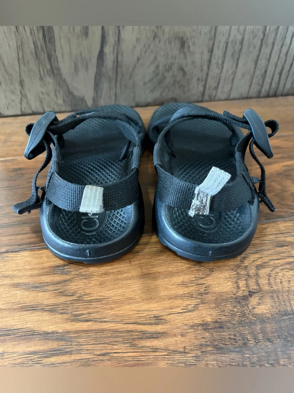 Chaco Kids Z1 Ecotread Black Strappy Sport Sandals Boys Girls